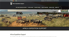 Desktop Screenshot of africaexpeditionsupport.com