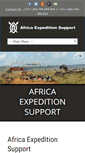 Mobile Screenshot of africaexpeditionsupport.com
