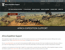 Tablet Screenshot of africaexpeditionsupport.com